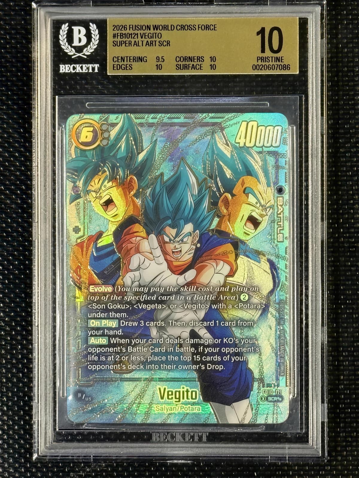 Vegito — Cross Force FB10 SCR · BGS Pristine 10